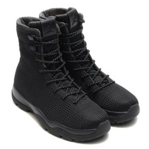 all black jordan boots